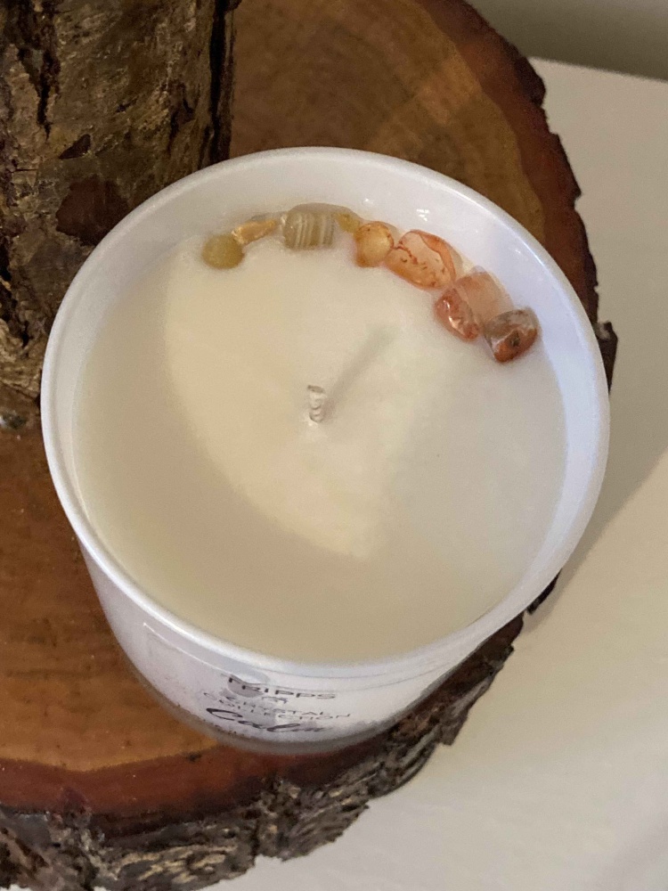 Calm Crystal Infused Candle